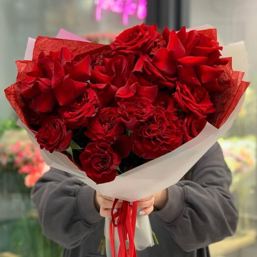 Букет из красных роз 15💔