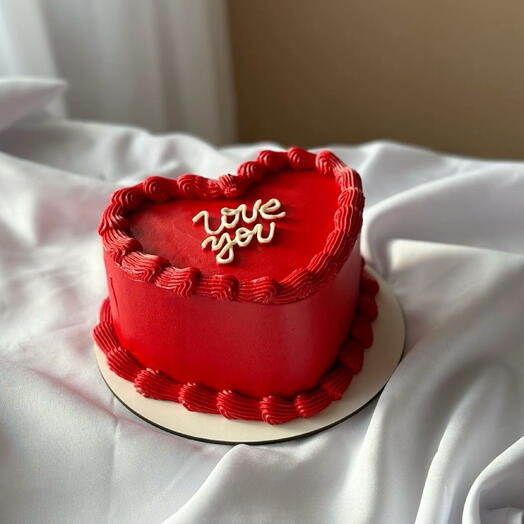 Торт сердце «love you» парню/ девушке