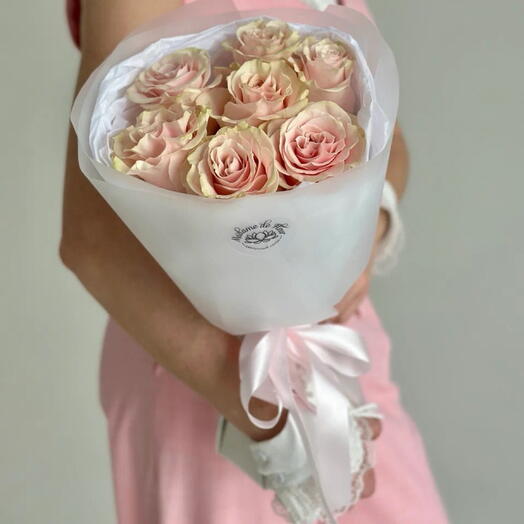 "7 роз Pink Mondial" 167