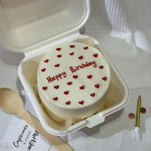 Бенто торт на день рождения "happy birthday"