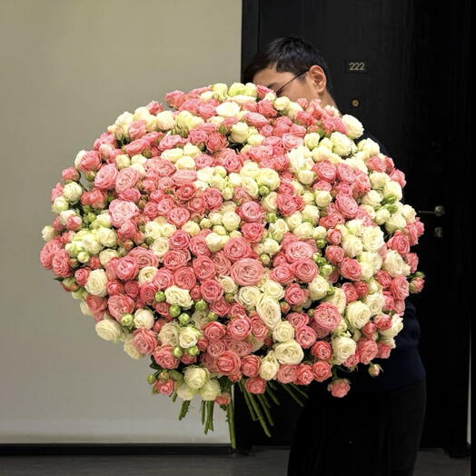 Bouquet Total Pink   White