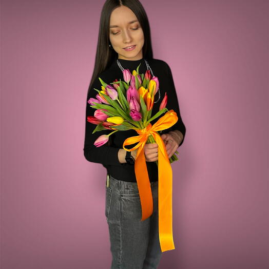 25 тюльпанов микс