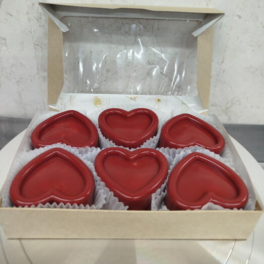 Сердце с мандарином десерт