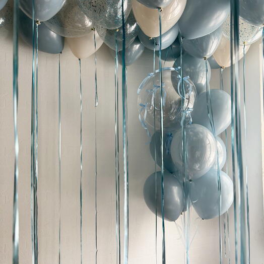Воздушные шары *Как в pinterest *ретро голубой
