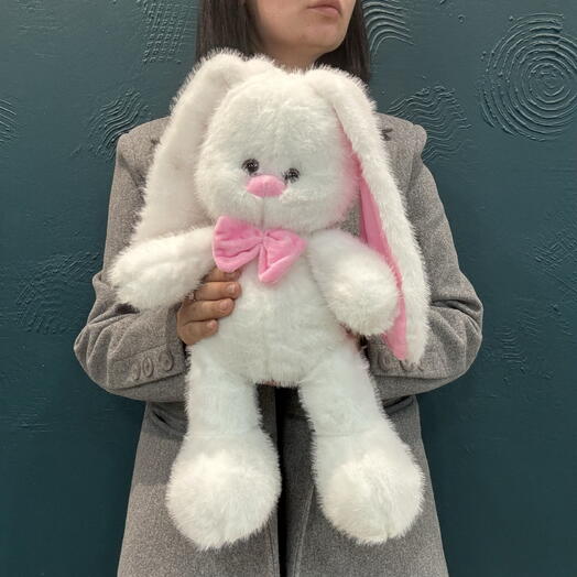 Мягкая игрушка белый зайчик🐰