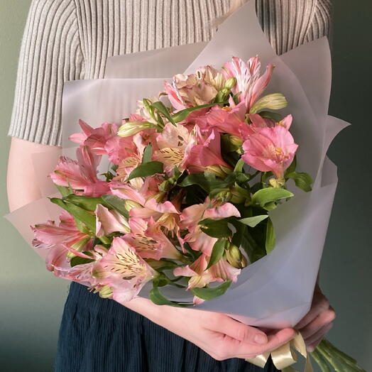 Моно букет из альстромерии 💐