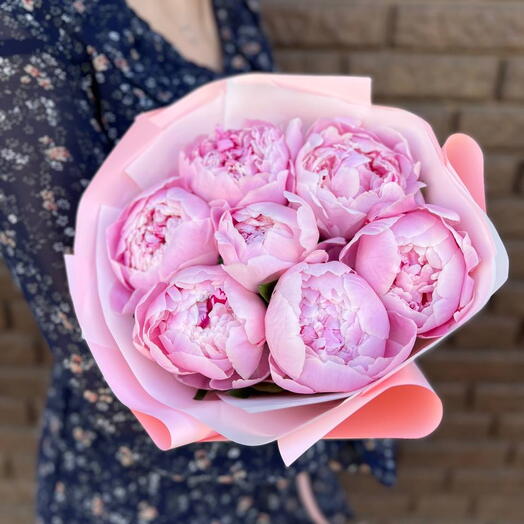 Ароматные пионы Sarah_pink_tish_2 7 шт