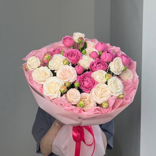Букет из кустовых роз !💕💕💕
