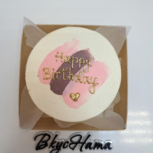 Бенто-торт пастельный "Happy Birthday"