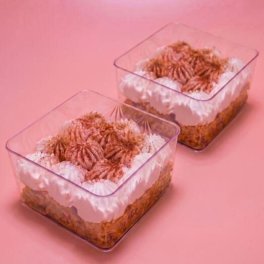 Морковный пирог с ананасом, вишней и творожным кремом - 540 г (2 шт х 270 г)