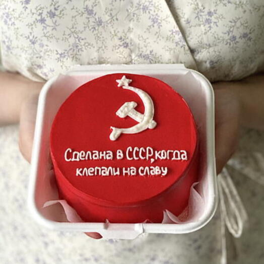 Бенто торт на день рождения для подруги или мамы «Сделана в СССР, когда клепали на славу»