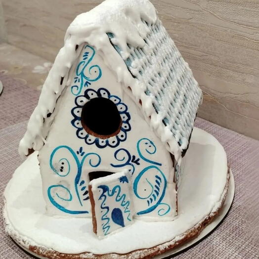 Пряничный домик а-ля Гжель