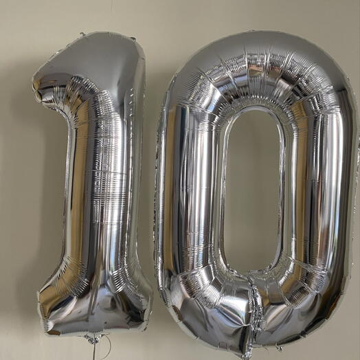 Шар цифра 10