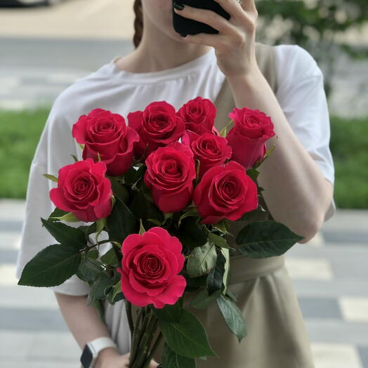 Букет 9 роз Gotcha
