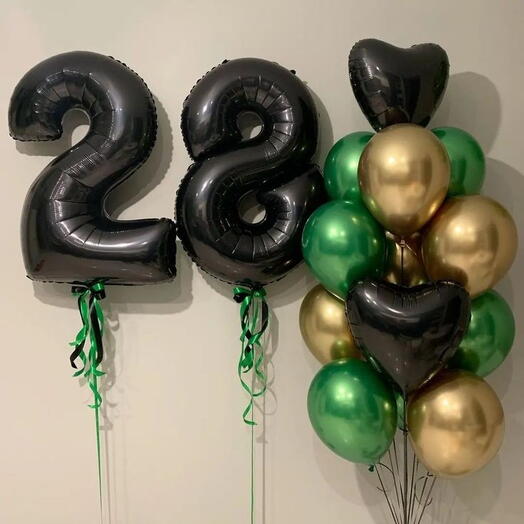 Воздушные шары на 28 лет "Игры"
