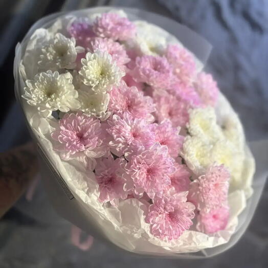 Нежный букет из хризантемы🌸