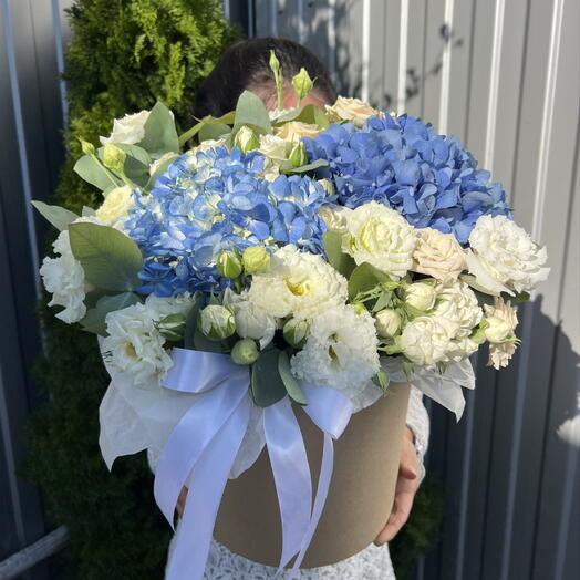 Коробка с гортензией 💐