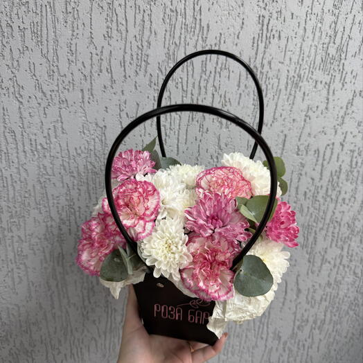 Сборная сумочка в розовом цвете