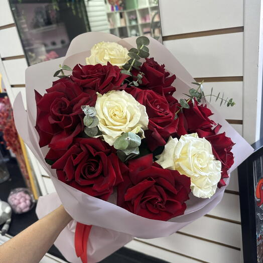 Букет французских роз ♥️🤍