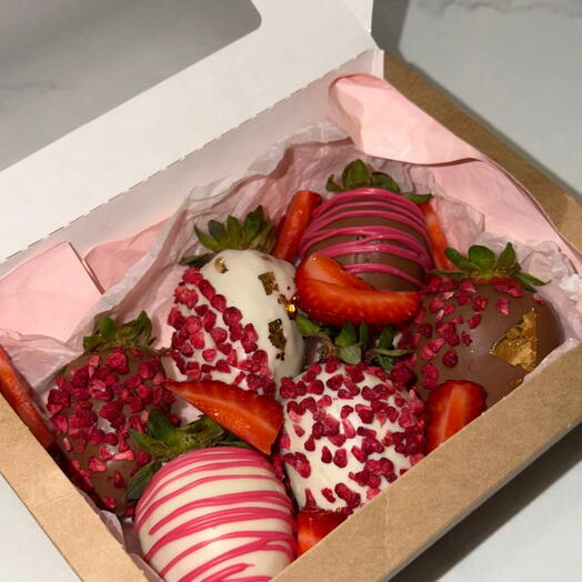 Berry mini 🍓 6 клубник в шоколаде микс