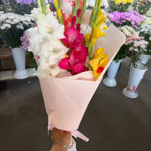Peach Fire! 9 гладиолусов 🌺🍀🦋🌸 больше живых Цветов и меньше обертки пустой =)