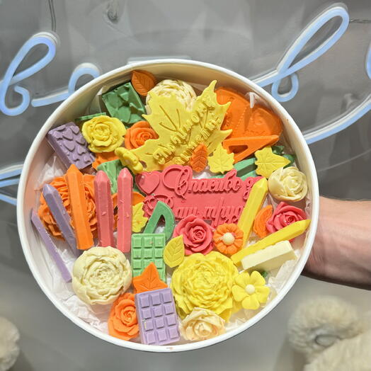 Коробочка из шоколада для учителя