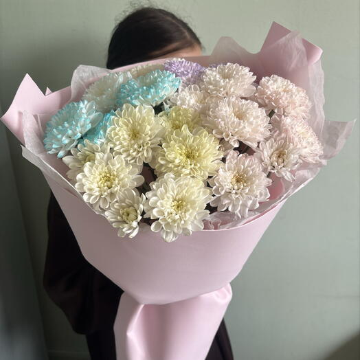 Букет из кустовой хризантемы микс💕😍
