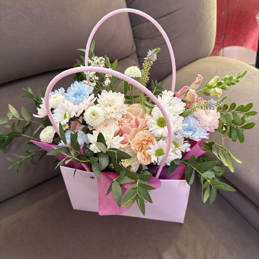 Сумочка с цветами и эвкалиптом 🌸