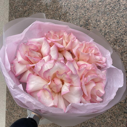 Воздушный розовый букет 🌸bloom room Роза