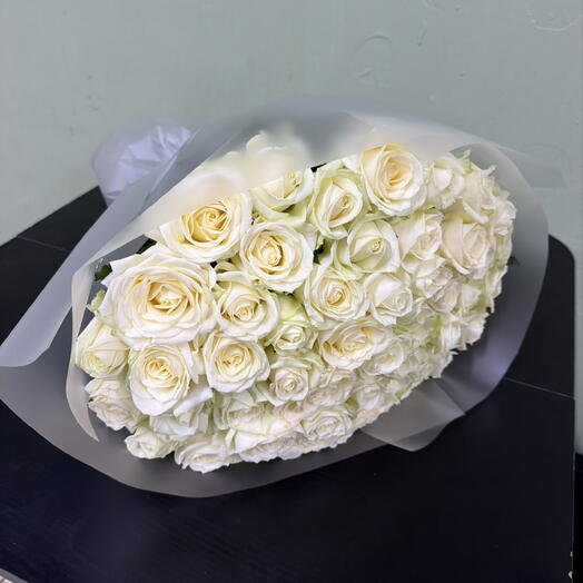 Роза белая 51 (50см)