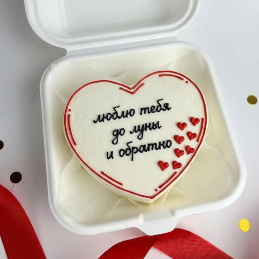 Бенто торт в форме сердца
