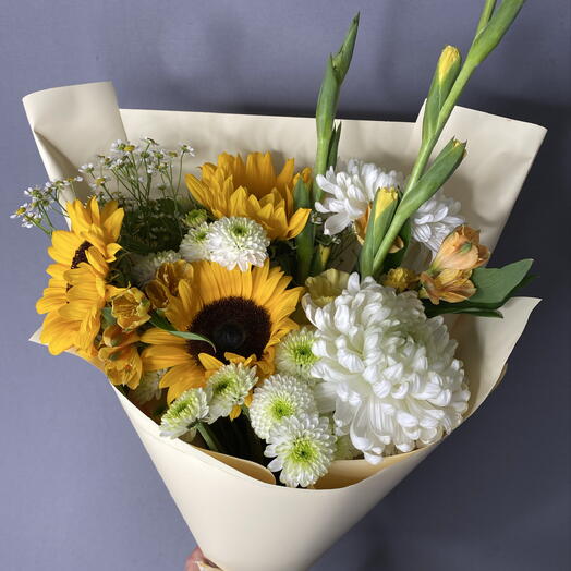 Осенний букет с подсолнухами🌻