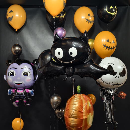 Набор из 20 шаров на Halloween «Хэллоуин: стиль, мистика и шарм»