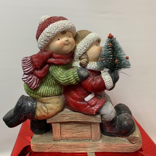 Kids in a sleigh