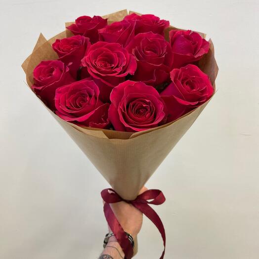 11 rosas Carmesí 60cm (PINK FLOYD)