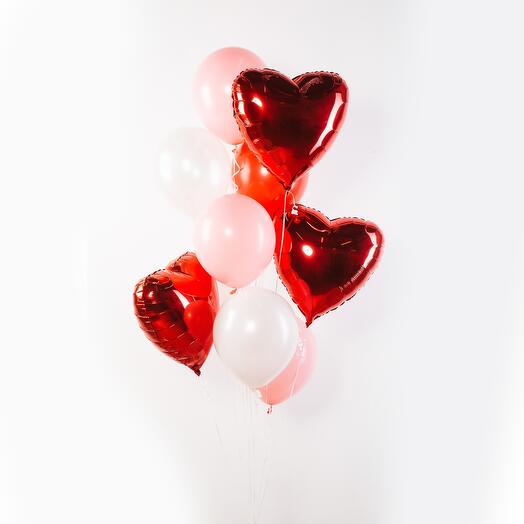 Фонтан шариков для влюблённых "Очень Люблю"