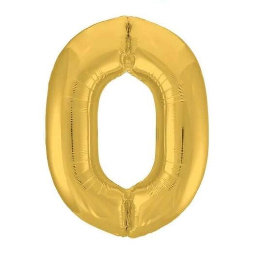 Foil ball "Digit 0"