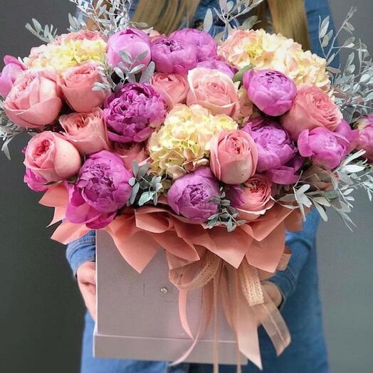 Flowers in a box