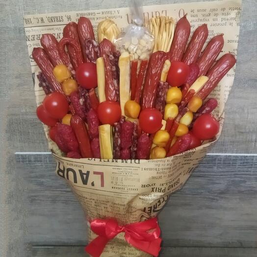 Мужской букет черри