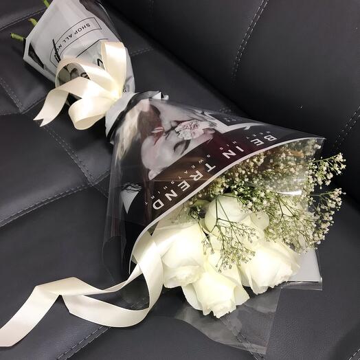 Ramo de rosas Blancas💕