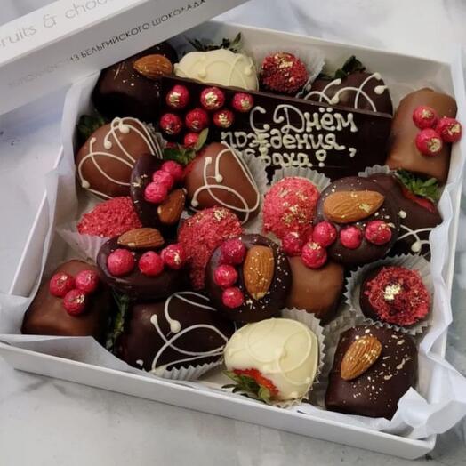 Fruta en chocolate