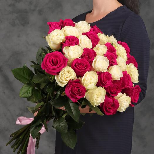 31 rosas en un ramo de Ecuador