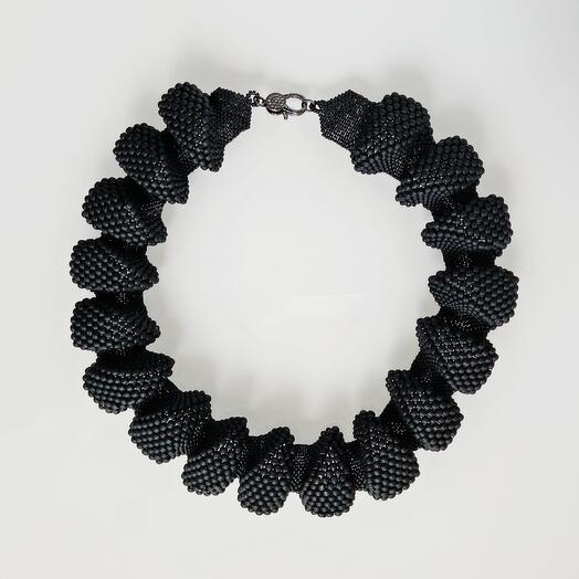 WAVE necklace - matte black