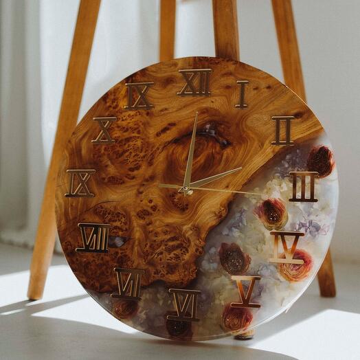 Reloj de flores