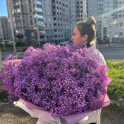 Букет гигант из гипсофилы