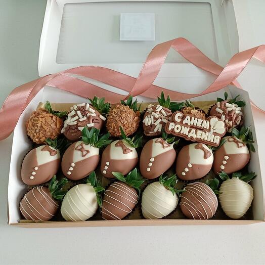 Fresa en chocolate "para hombre"