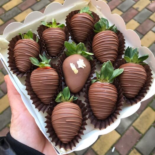 🔥🔥🔥🔥🔥Товар недели🔥🔥9 Крупных Клубник в  Молочном Бельгийском Шоколаде Callebaut