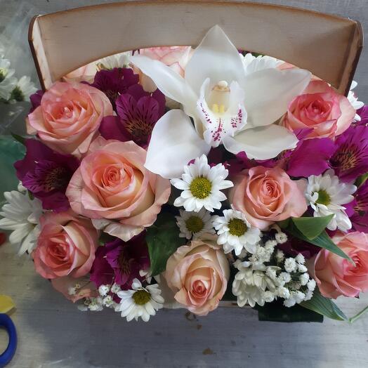 Karzina with flowers