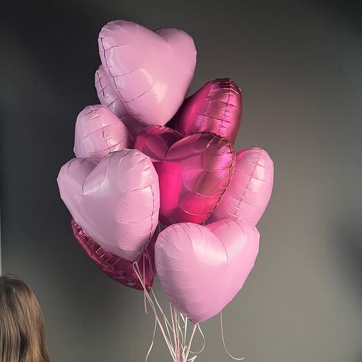💖Воздушные гелиевые шары сердца 10💗