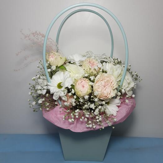 Composición de la colección de flores